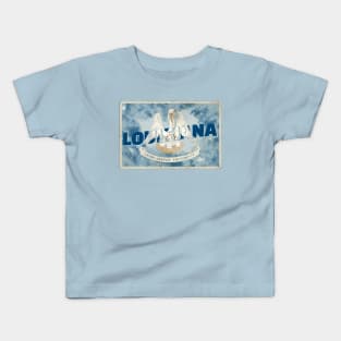 Louisiana vintage style retro souvenir Kids T-Shirt